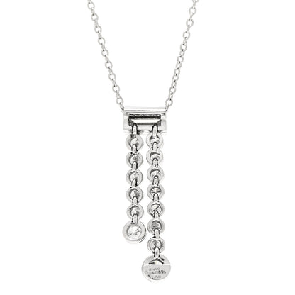 Tiffany Platinum Diamond Jazz Double Drop Pendant Necklace 4 of 6