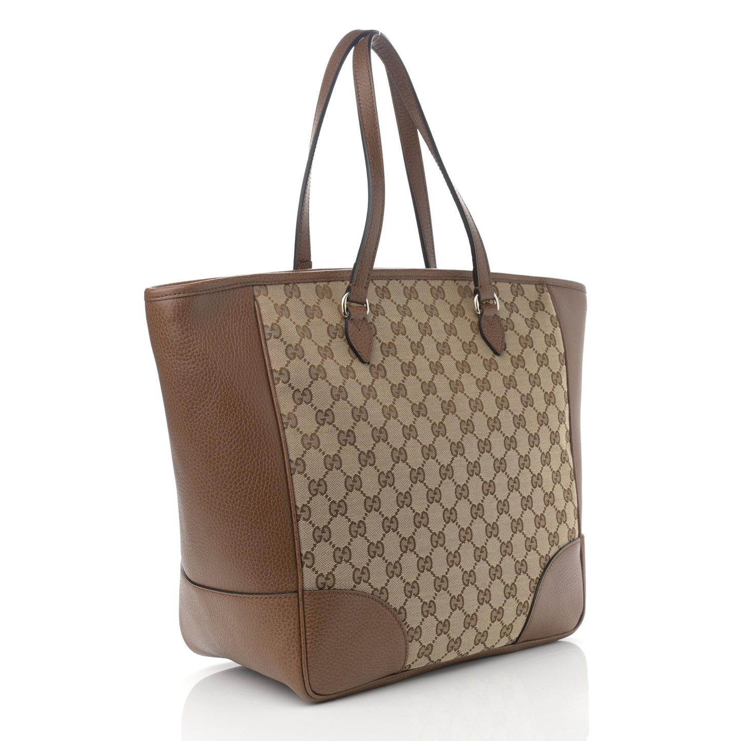 Monogram Medium Bree Zippered Tote Beige Tabacco