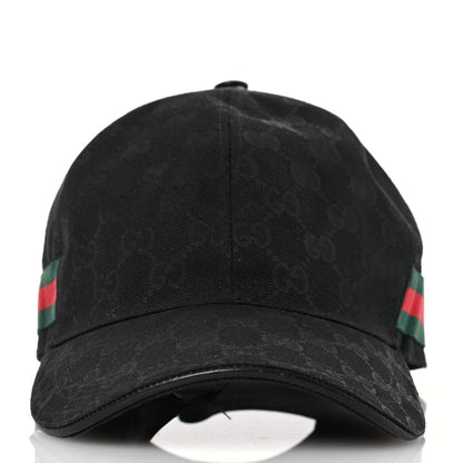 Gucci Monogram Web Baseball Hat M Black 3 of 12