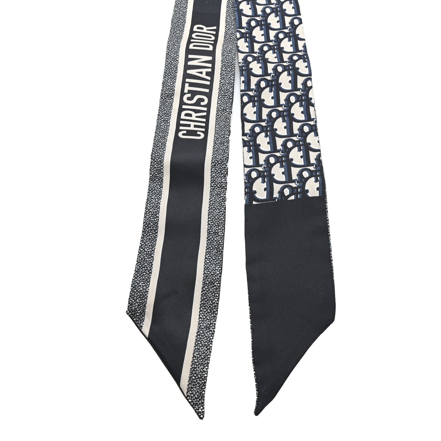 Silk Oblique Mitzah Scarf Blue