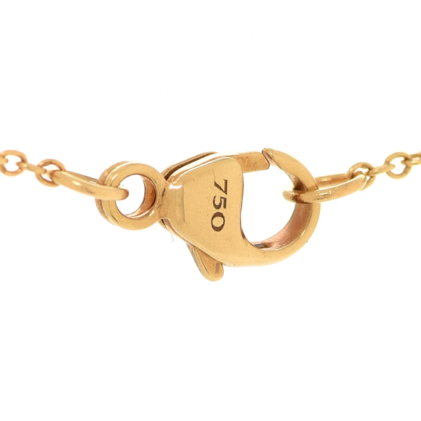 18K Yellow Gold Diamond Initial Z Charm Necklace