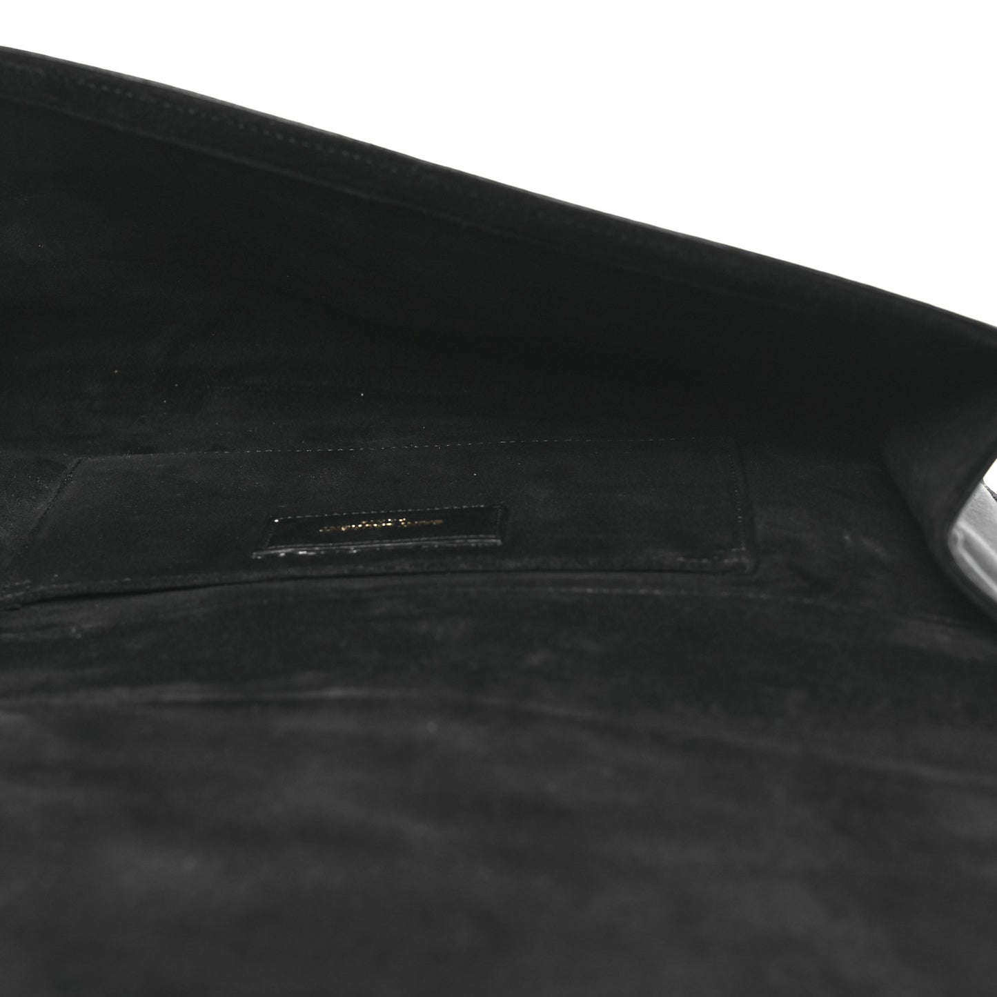 Calfskin Classic Y Ligne Clutch Black