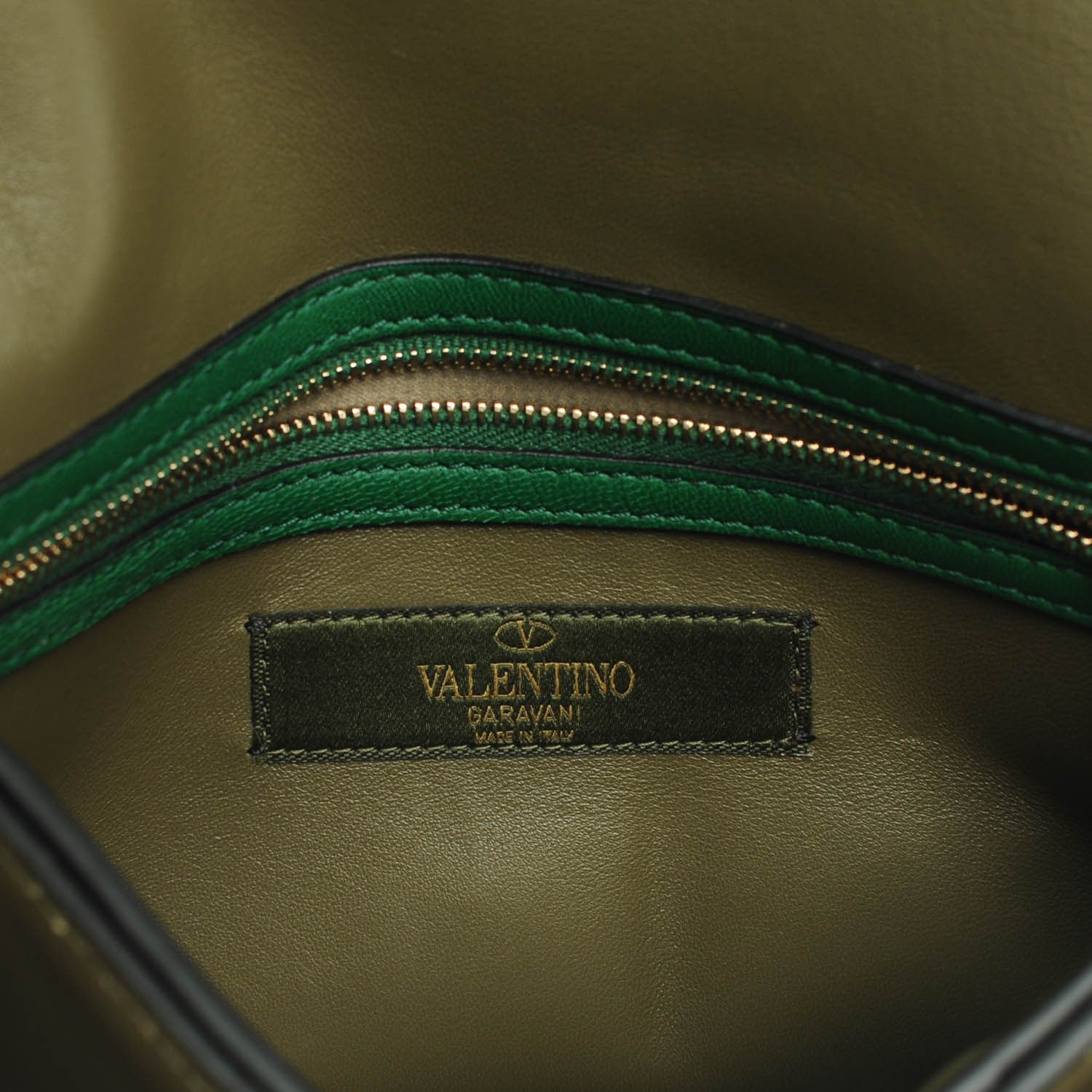 Valentino Garavani Nappa Canvas Camouflage Rockstud Wristlet Clutch Multicolor 7 of 8