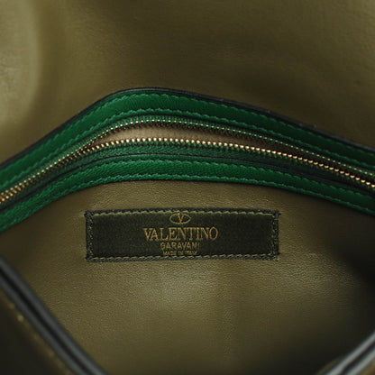 Valentino Garavani Nappa Canvas Camouflage Rockstud Wristlet Clutch Multicolor 7 of 8