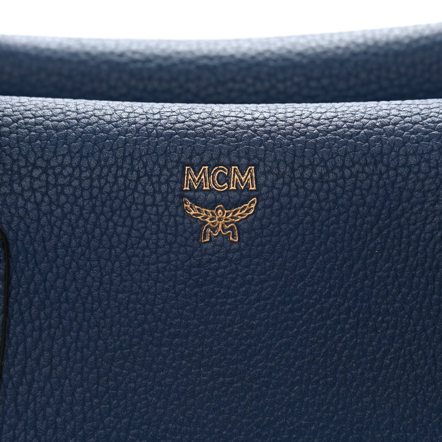 Grained Calfskin Medium Milla Tote Navy
