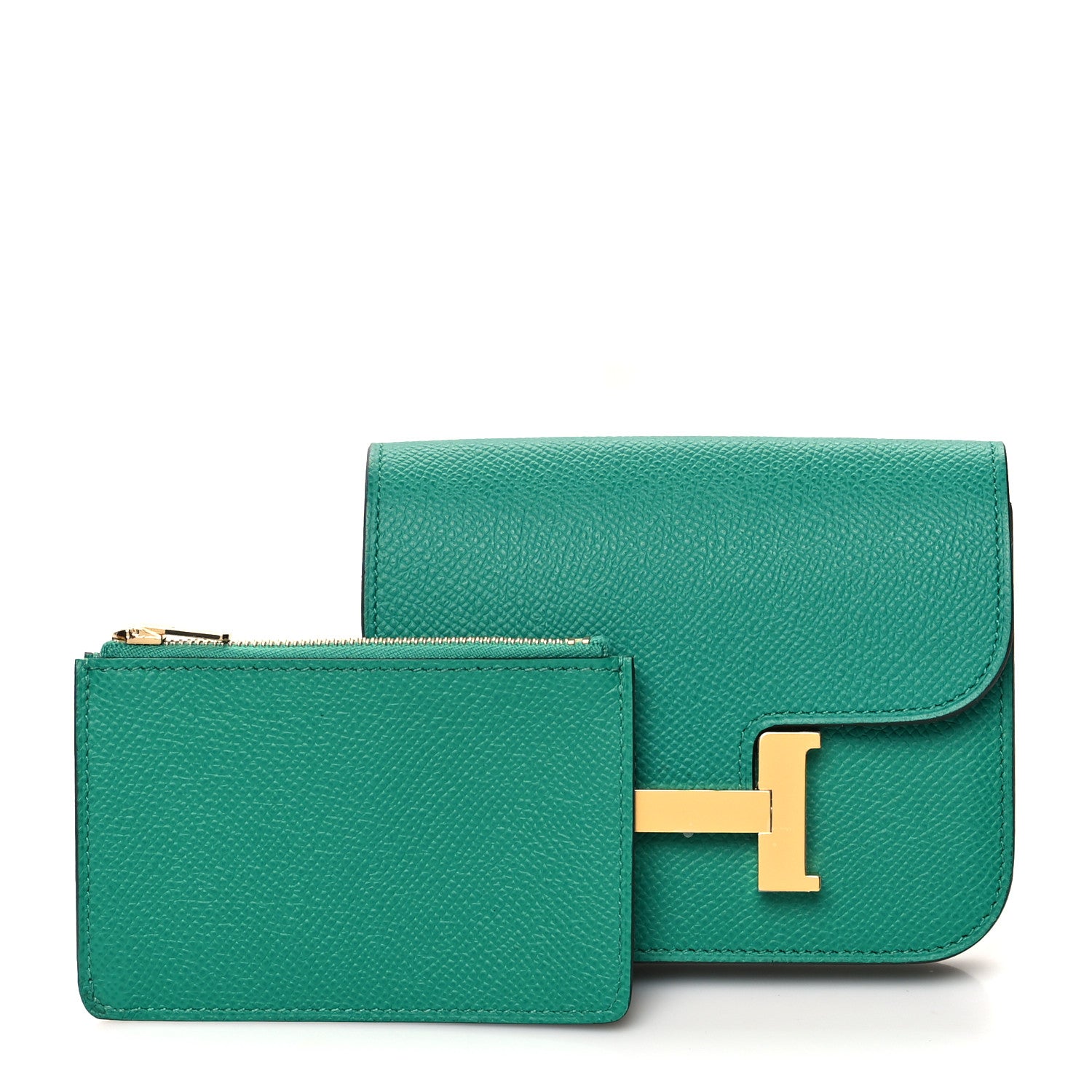 Hermes Epsom Constance Slim Wallet Vert Jade 1 of 10