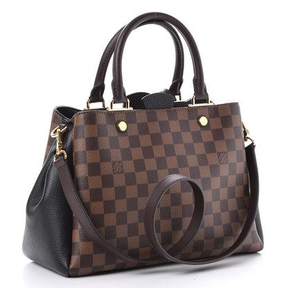 Louis Vuitton Damier Ebene Cuir Taurillon Brittany Black 4 of 8