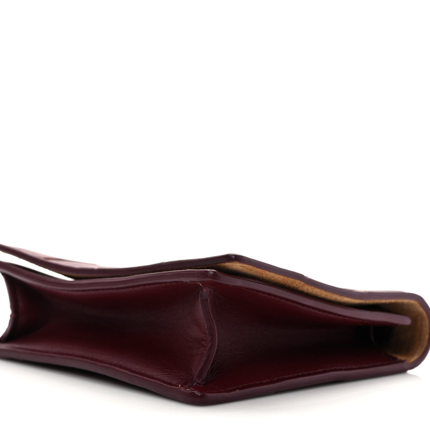 Nappa Maxi Intrecciato Mini Cassette Crossbody Bordeaux