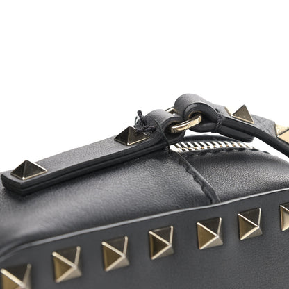 Valentino Garavani Calfskin Rockstud Camera Crossbody Bag Black 10 of 11