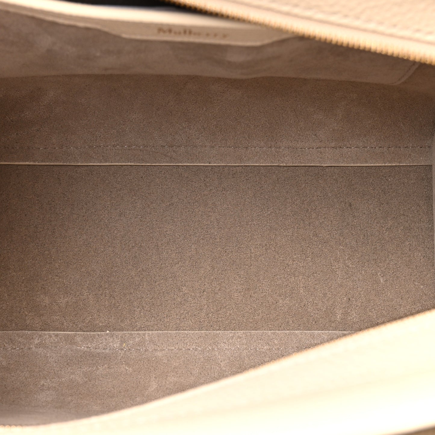 Silky Calfskin Mini Zipped Bayswater Chalk