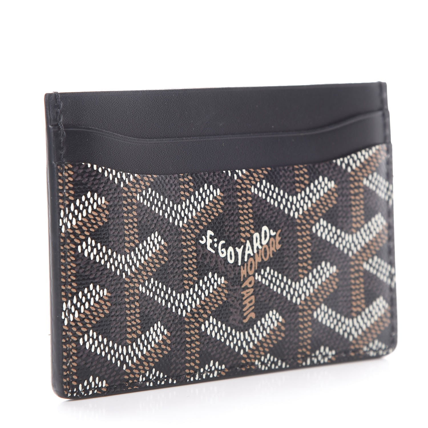 Goyard Goyardine Saint Sulpice Card Holder Black 3 of 8