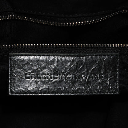 Balenciaga Agneau Giant 21 Silver Hardware Pompon Black 6 of 12