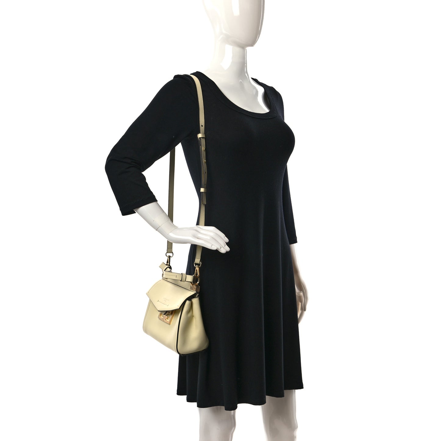 Calfskin Mini Mystic Shoulder Bag Pale Yellow