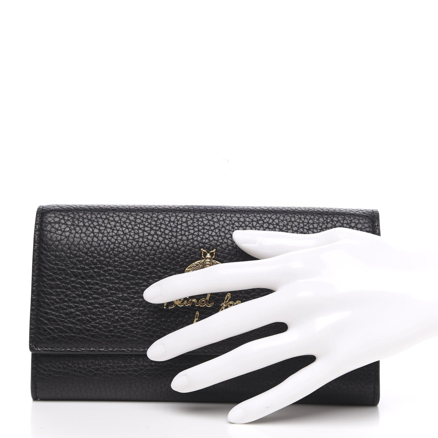 Calfskin Animalier Continental Wallet Black