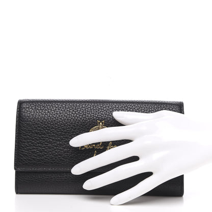 Gucci Calfskin Animalier Continental Wallet Black 2 of 10