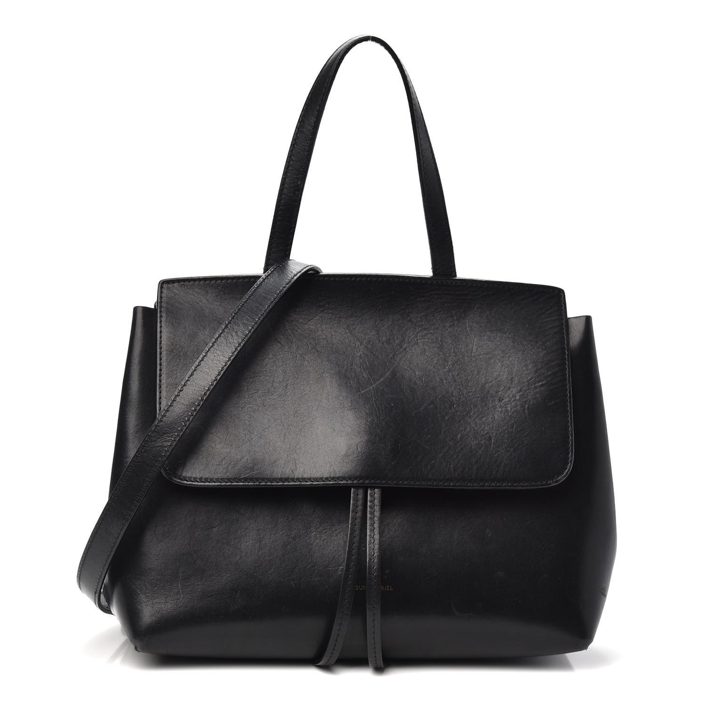 Calfskin Mini Lady Bag Black Flamma
