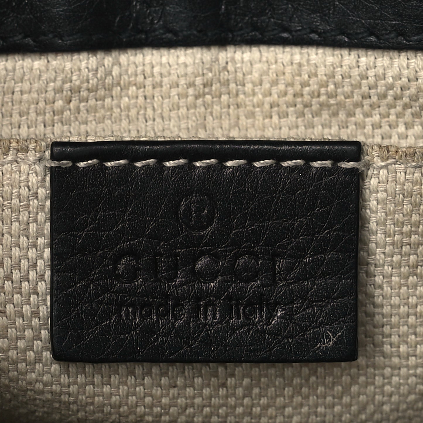 Pebbled Calfskin Small Soho Flap Crossbody Black