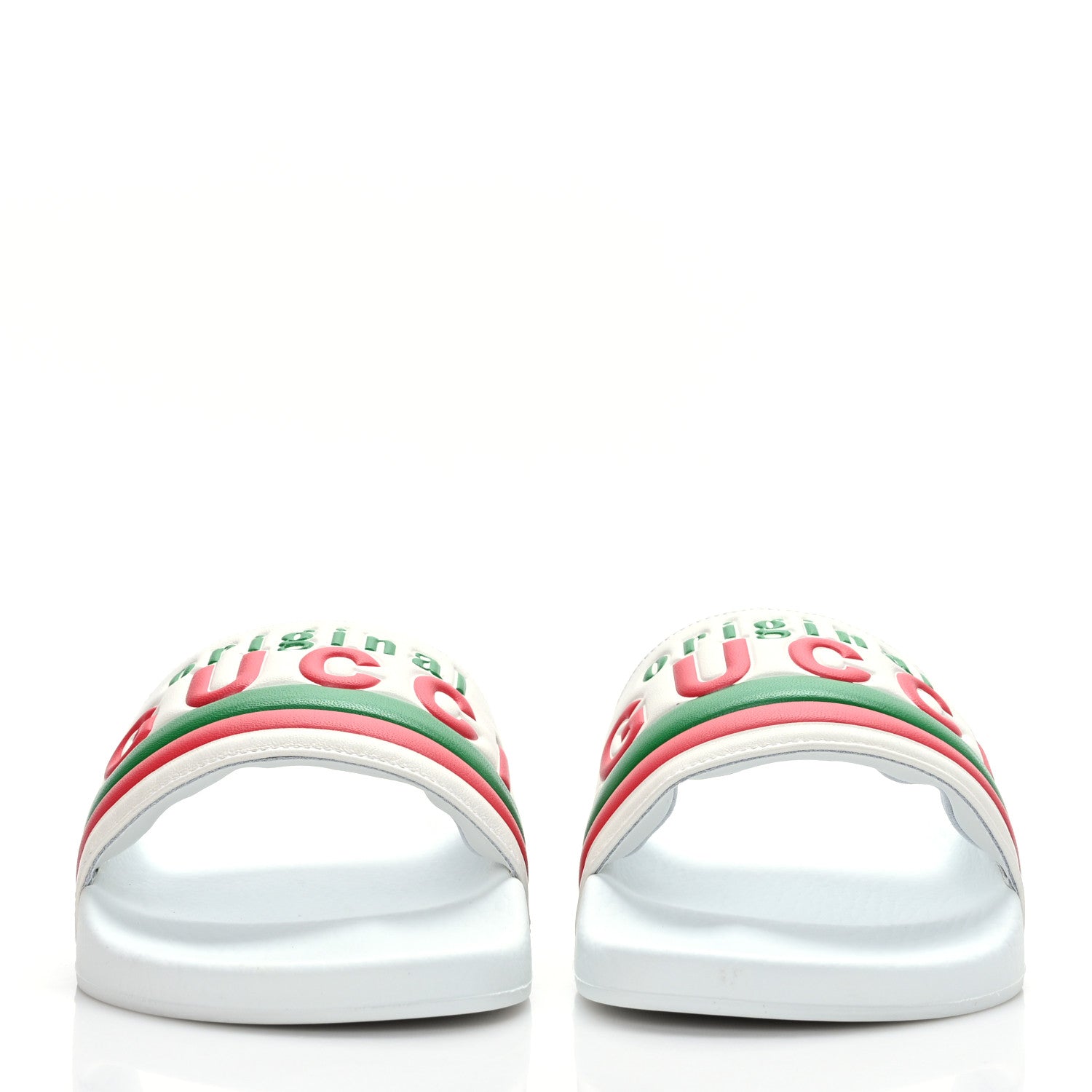 Gucci Nappa Original Gucci Mens Slide Sandals 9 Great White 2 of 6