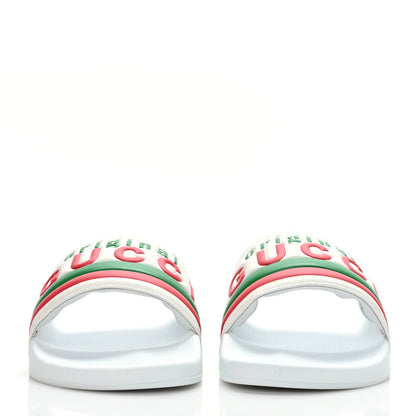 Gucci Nappa Original Gucci Mens Slide Sandals 9 Great White 2 of 6