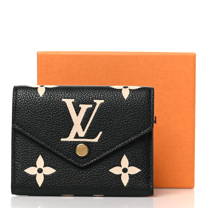 Louis Vuitton Empreinte Monogram Giant Victorine Wallet Black Beige 8 of 8