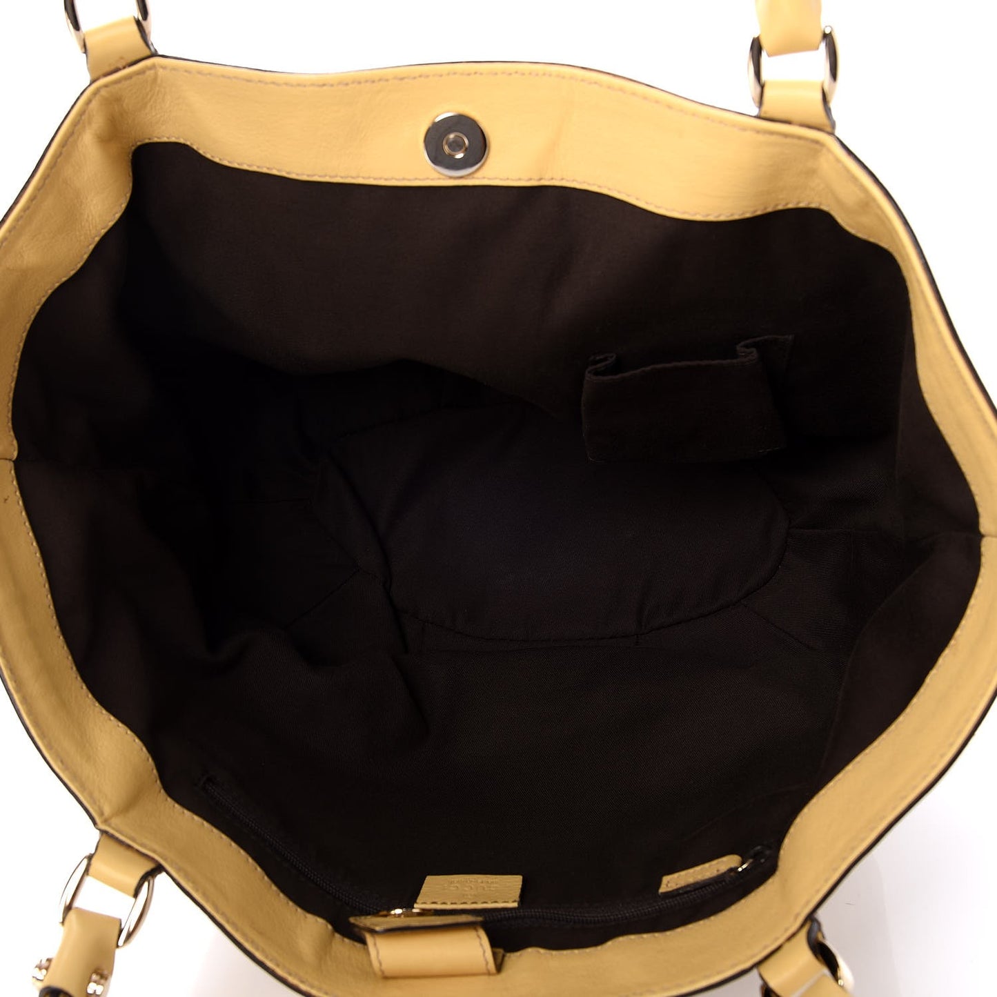 Monogram Medium D Gold Ring Tote Yellow
