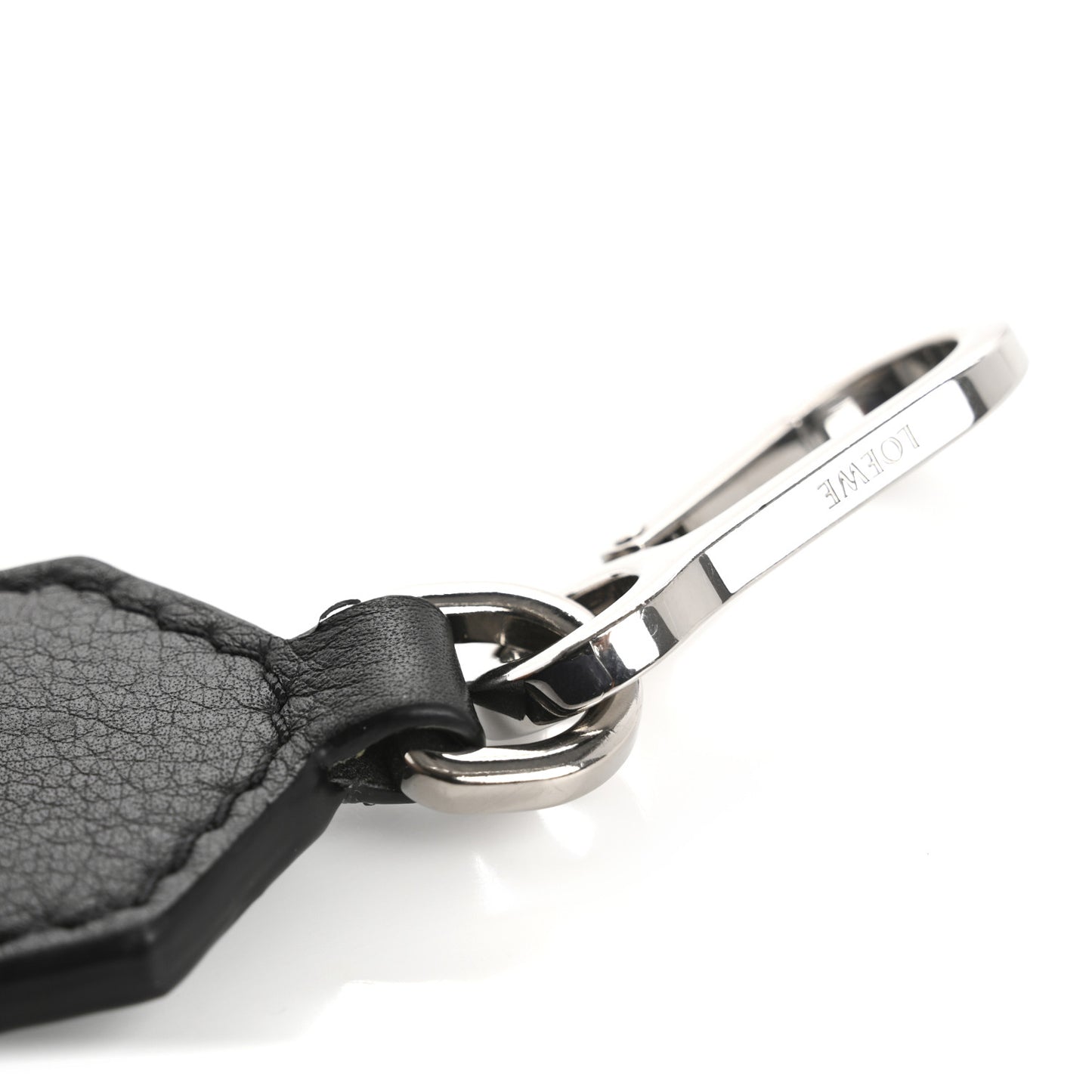 Calfskin Jacquard Webbing Anagram Strap Black