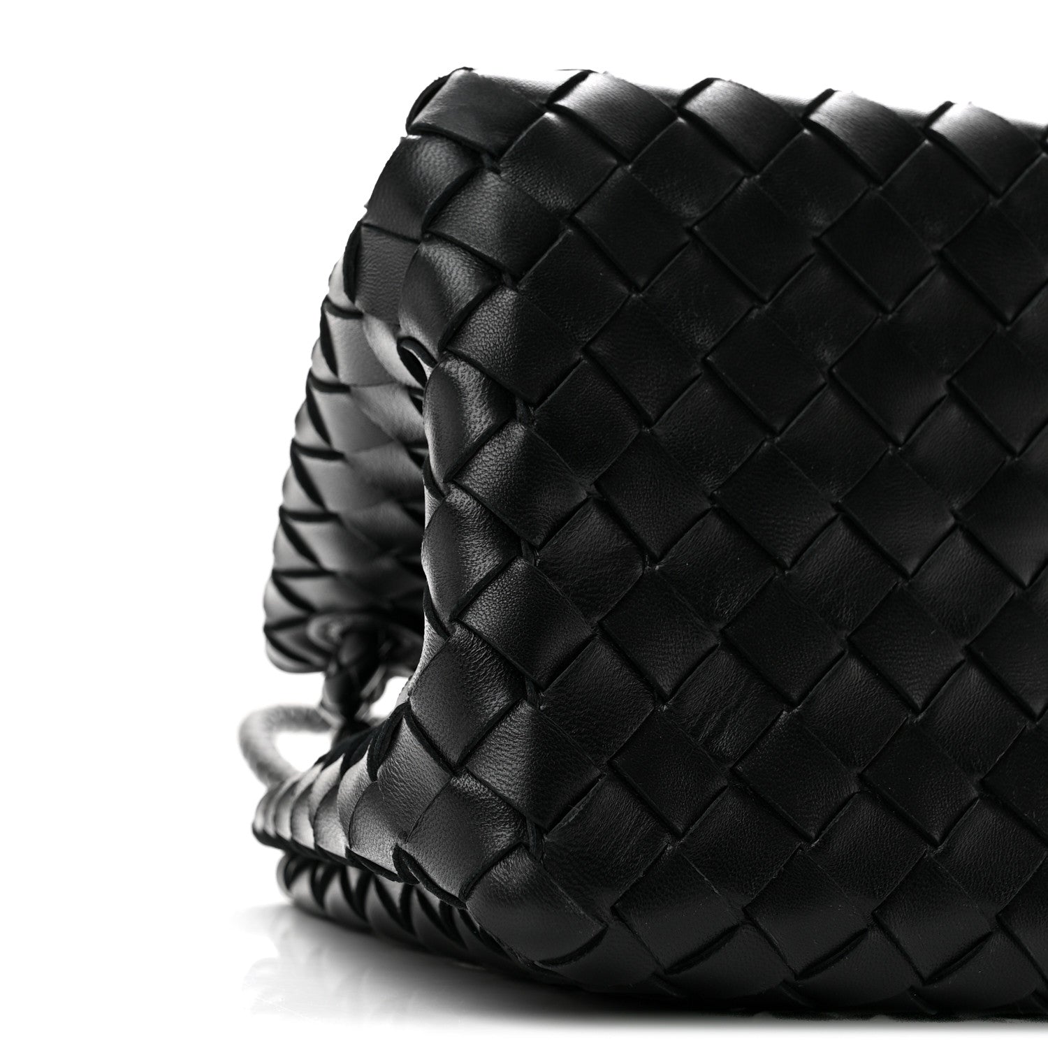 Bottega Veneta Nappa Intrecciato Small Parachute Shoulder Bag Black 8 of 10