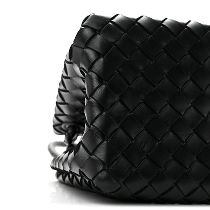 Bottega Veneta Nappa Intrecciato Small Parachute Shoulder Bag Black 8 of 10