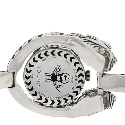Gucci Sterling Silver Black Mother of Pearl 23mm Dionysus Quartz Watch 5 of 6