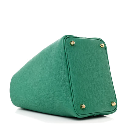 Hermes Taurillon Clemence Picotin Lock 18 PM Vert Jade 4 of 12