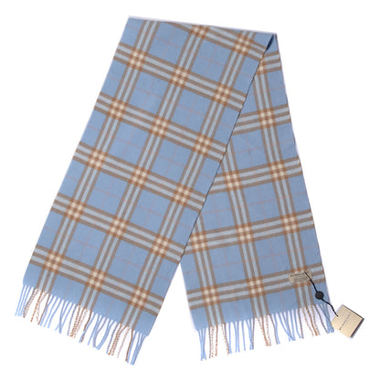 Burberry Wool Nova Check Scarf Blue 3 of 4