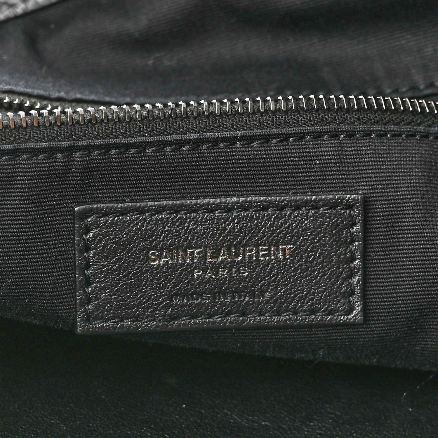 Saint Laurent Crinkled Calfskin Matelasse Monogram Niki Shoulder Bag Storm 6 of 10