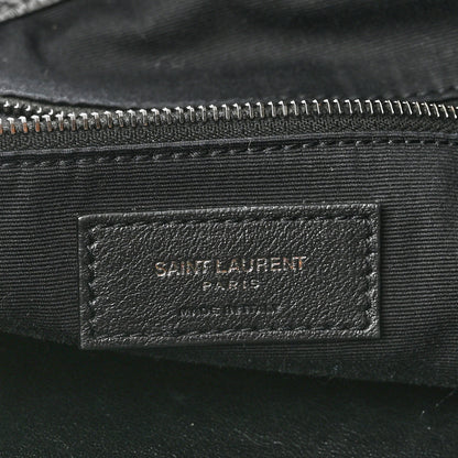 Saint Laurent Crinkled Calfskin Matelasse Monogram Niki Shoulder Bag Storm 6 of 10