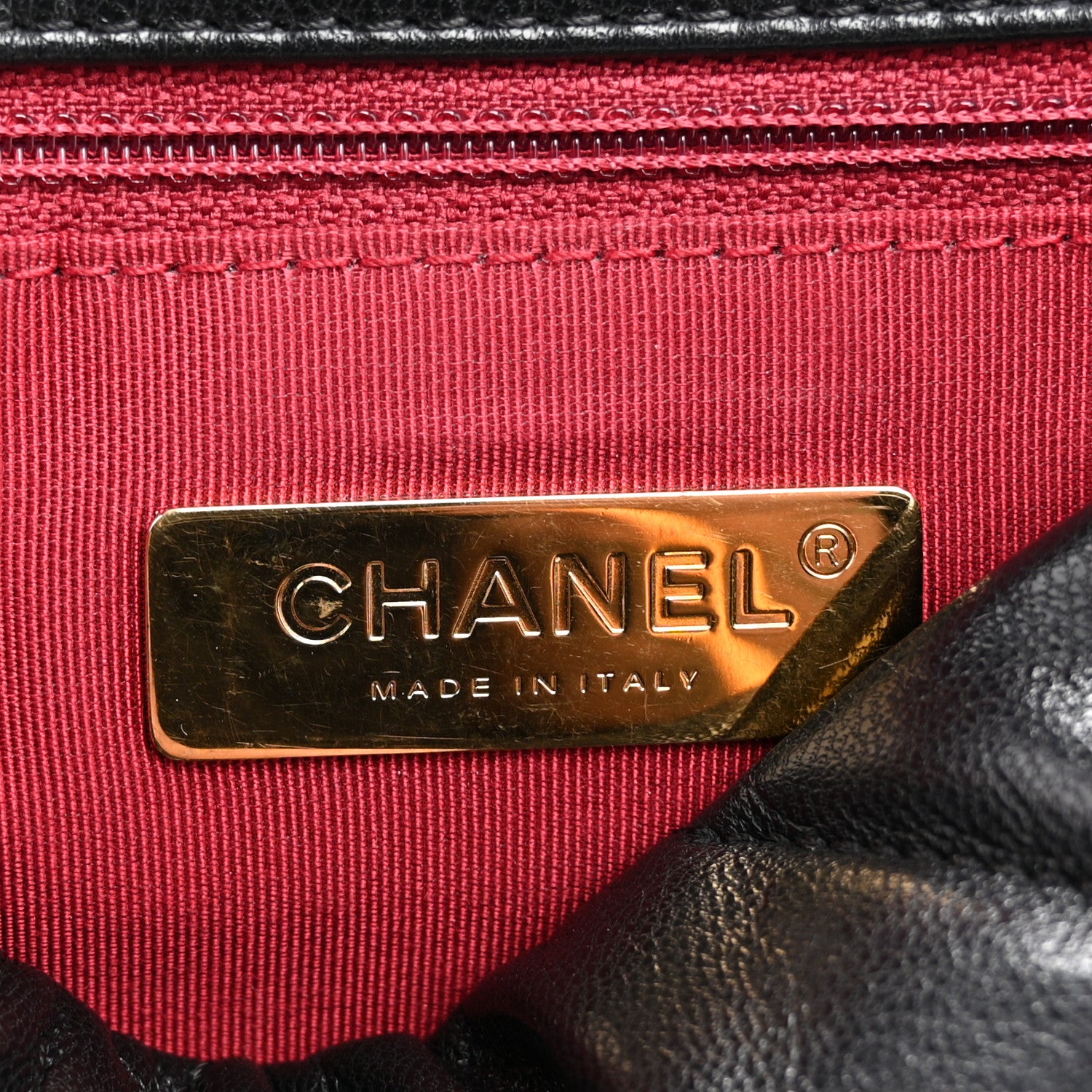 Chanel Lambskin Quilted Medium Chanel 19 Flap Black 6 of 11