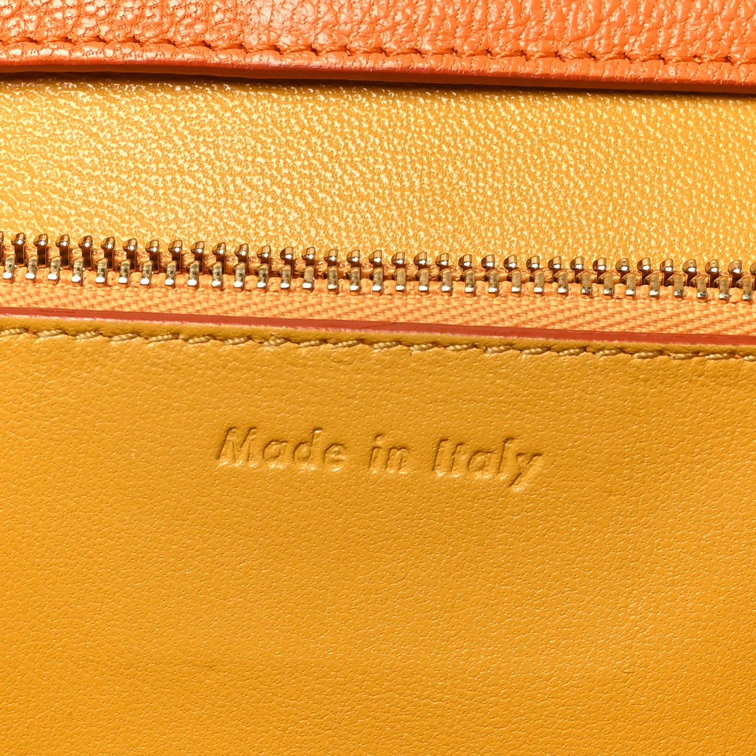 Celine Goatskin Medium Classic Box Flap Bag Orange 6 of 11