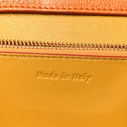 Celine Goatskin Medium Classic Box Flap Bag Orange 6 of 11