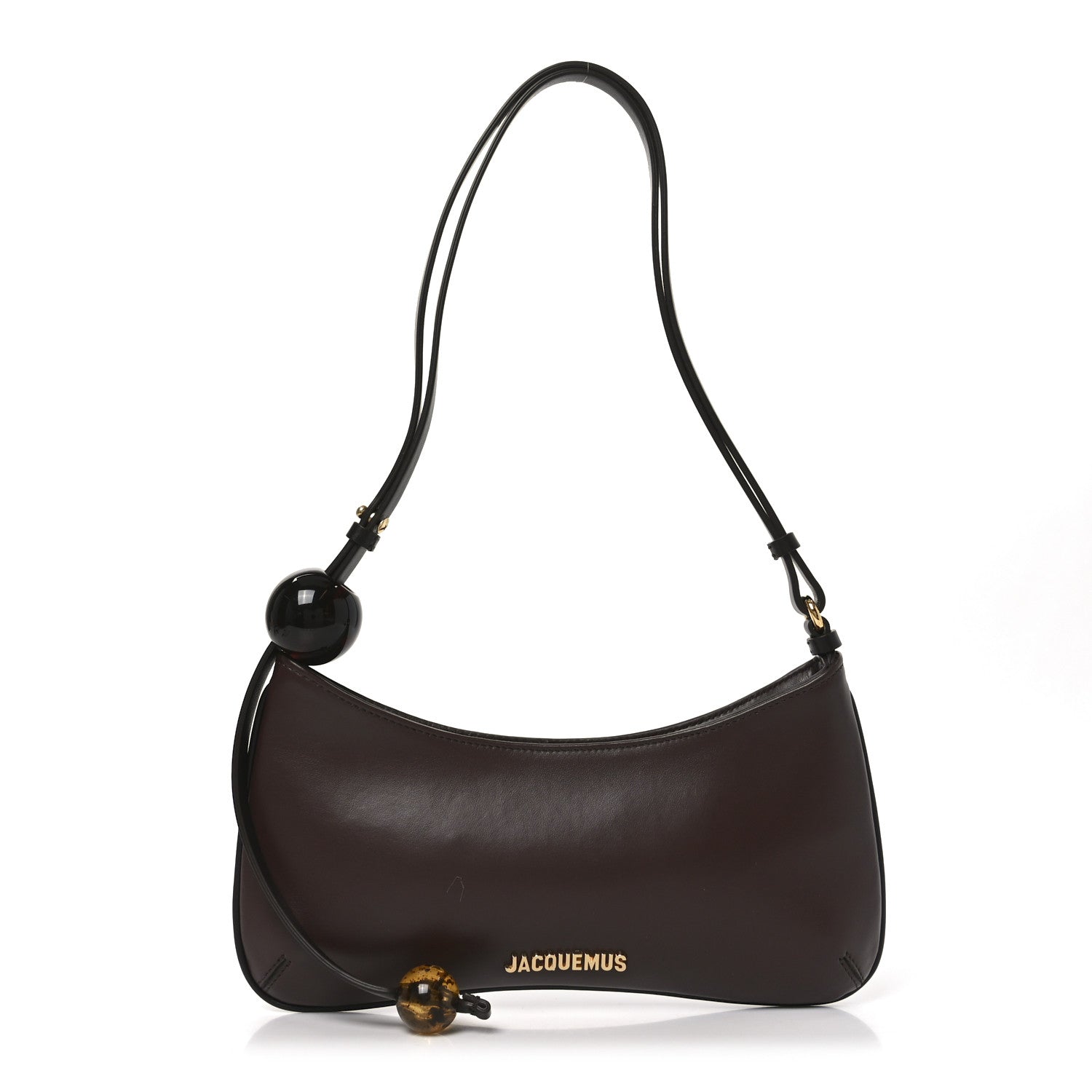Jacquemus Smooth Calfskin Le Bisou Perle Medium Brown 1 of 9