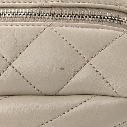 Saint Laurent Calfskin Y Quilted Monogram Small Loulou Bowling Bag Ivory 7 of 9
