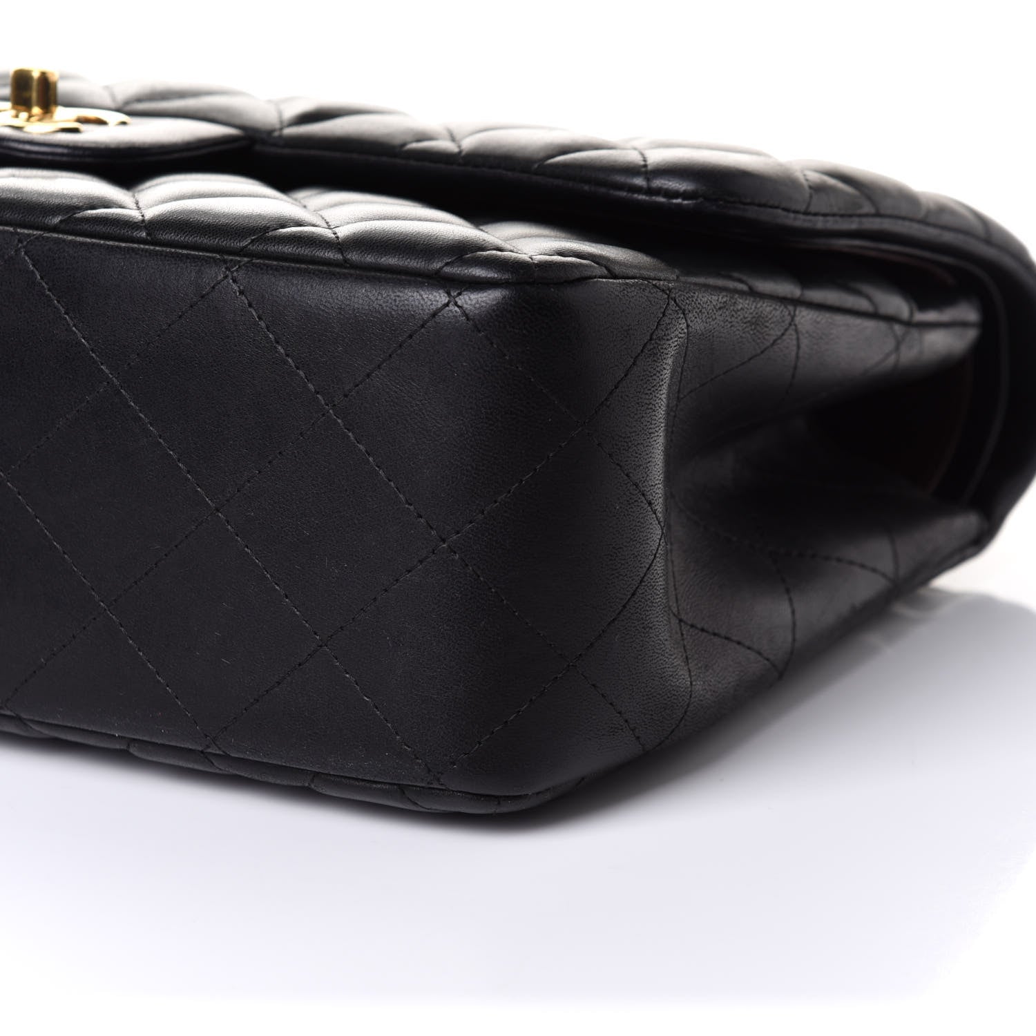 Chanel Lambskin Quilted Jumbo Double Flap Black 12 of 12