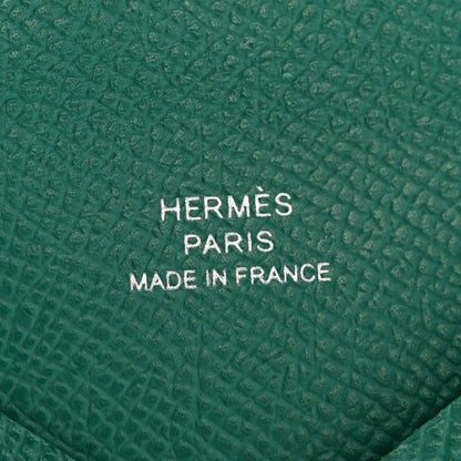 Hermes Epsom Calvi Card Case Vert Jade 6 of 9