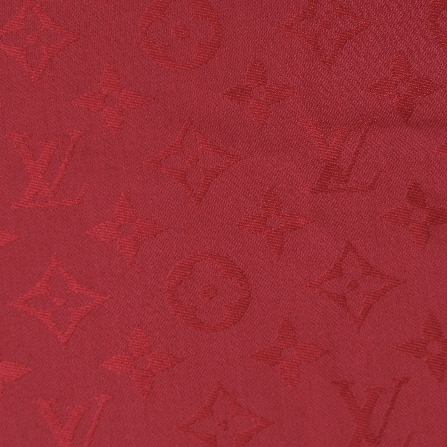 Louis Vuitton Silk Wool Monogram Shawl Pomme D'Amour 7 of 8