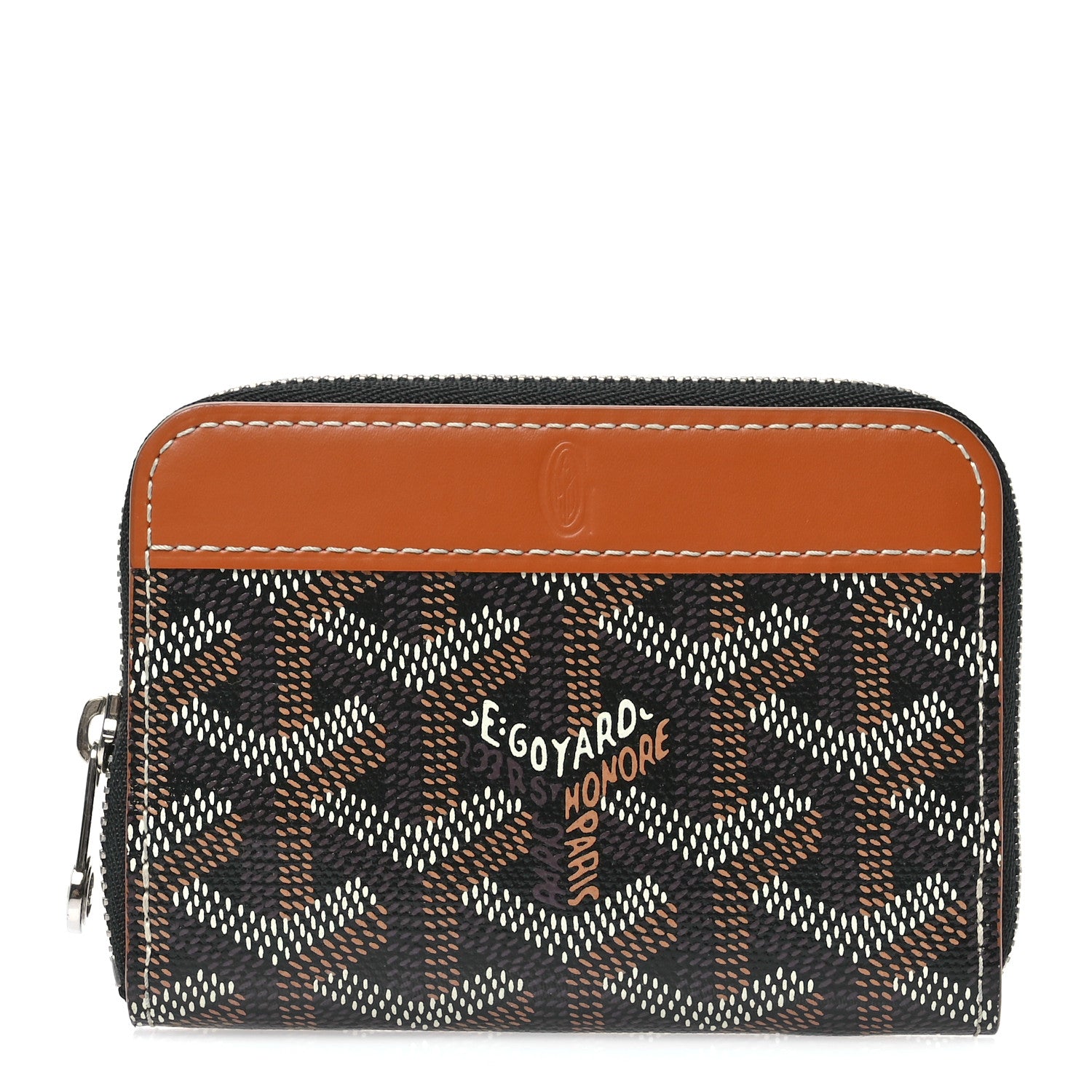 Goyard Goyardine Matignon PM Wallet Black Gold 1 of 8