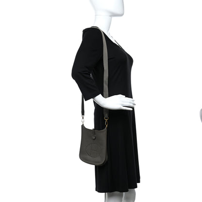 Hermes Taurillon Clemence Evelyne TPM Etain 2 of 10