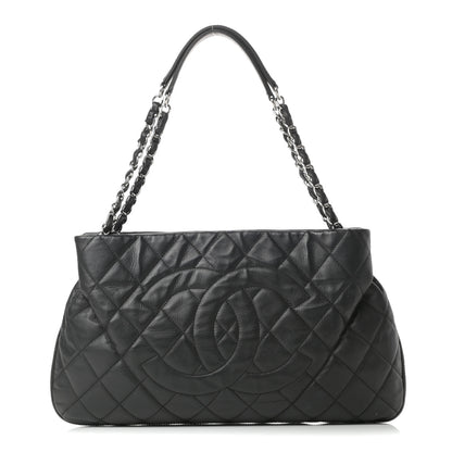Chanel Caviar Quilted Expandable Zip Shoulder Bag Black 1 of 17