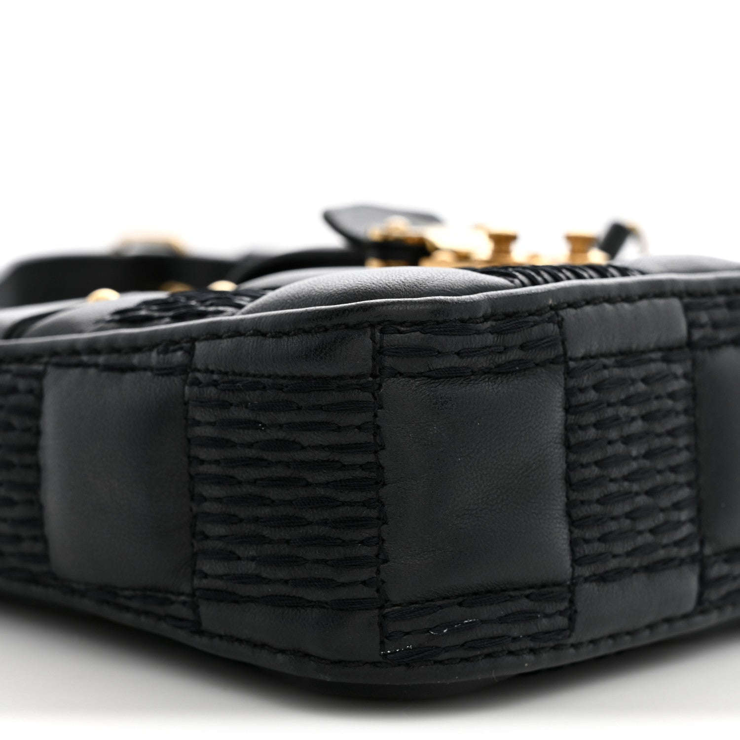 Louis Vuitton Lambskin Damier Quilt Troca PM Black 8 of 11
