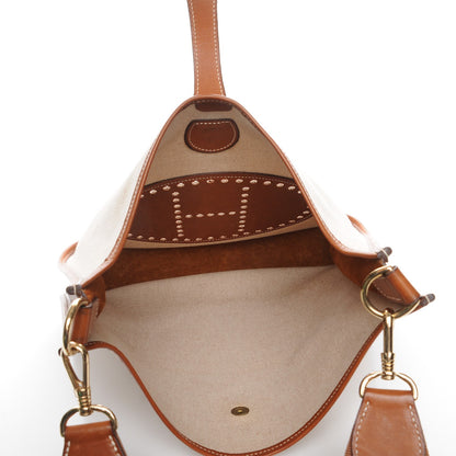 Hermes Toile Natural Barenia Evelyne GM Fauve 5 of 8