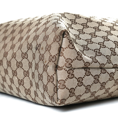 Gucci Monogram Web Medium Flat Messenger Bag Brown 9 of 11
