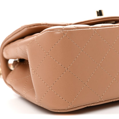 Chanel Lambskin Quilted Mini Square Flap Brown 9 of 10