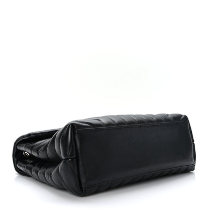 Saint Laurent Calfskin Y Quilted Monogram Medium Loulou Chain Satchel Black 4 of 11