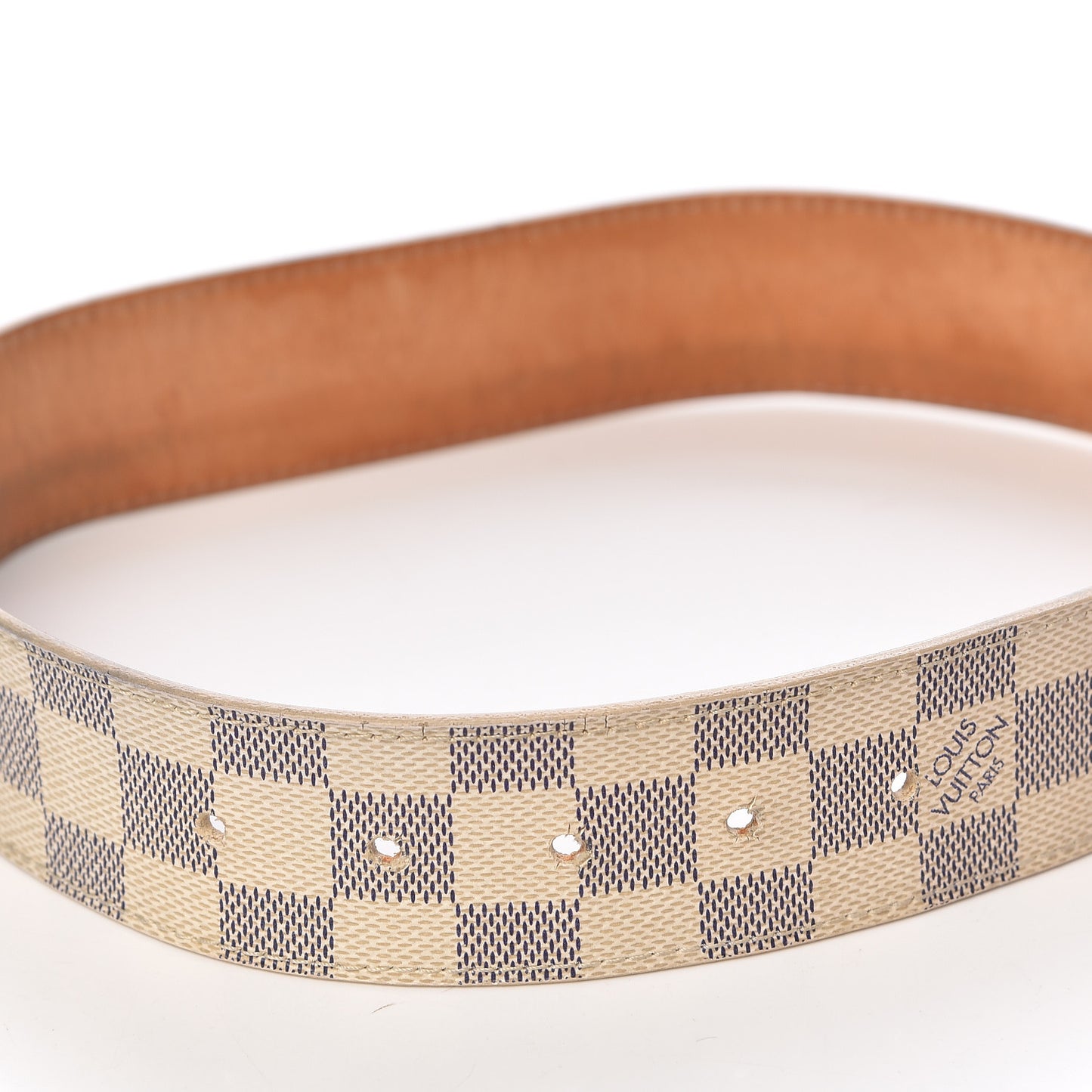 Damier Azur LV Initiales Belt 85 34
